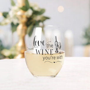 Verre À Vin Sans Pied Aimez le vin que vous êtes avec le verre de vin