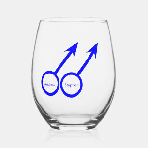 Verre À Vin Sans Pied Amateurs gays personnalisables