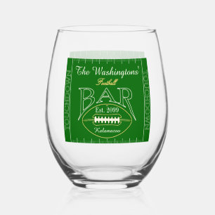 Verre À Vin Sans Pied Amusant American Football Bar Drinkware Cocktail