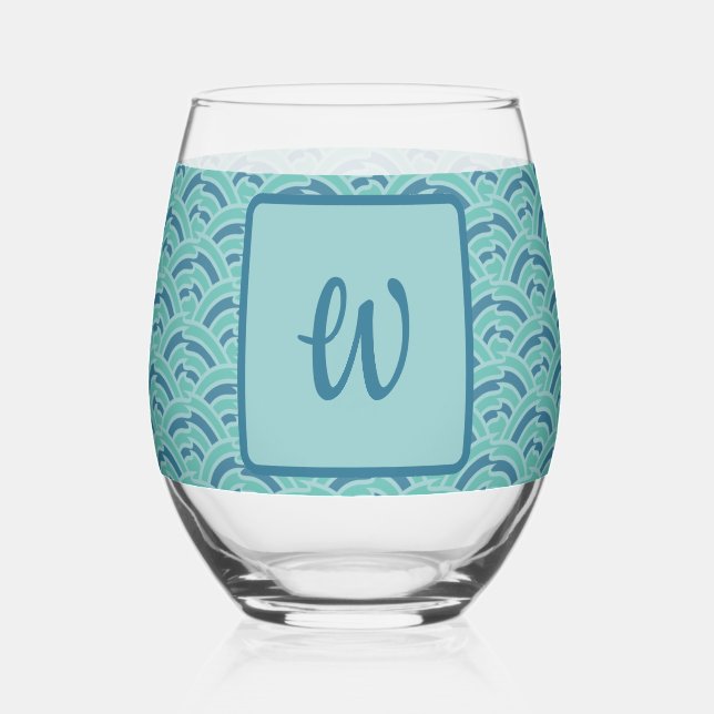 Verre À Vin Sans Pied Arches d'eau (Recto)