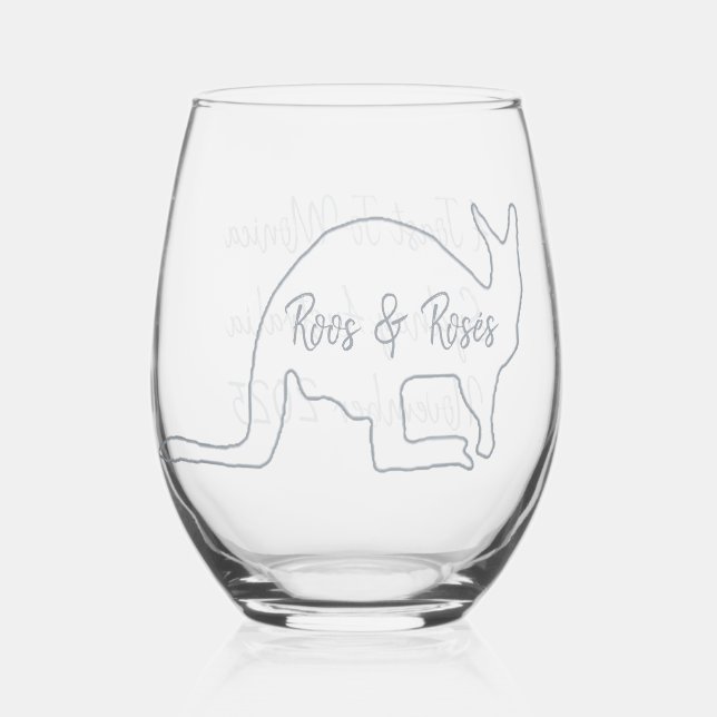Verre À Vin Sans Pied Australian Bachelorette Party Stemless Wine Glass (Recto)
