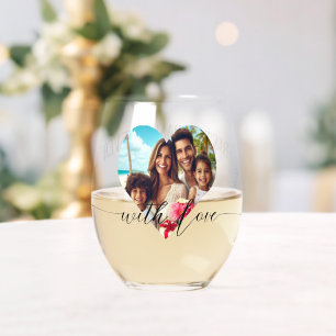 Verre À Vin Sans Pied Avec amour meilleure grand-mère Jour des mères P