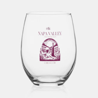 Verre À Vin Sans Pied bachelorette de la vallée de la napa