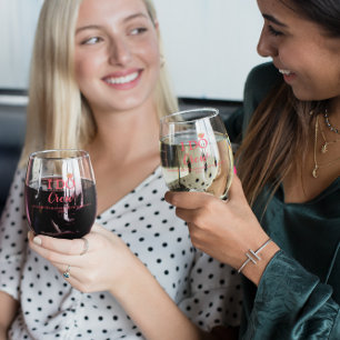 Verre À Vin Sans Pied Bachelorette de l'équipage