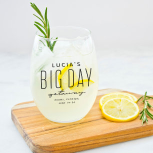 Verre À Vin Sans Pied Bachelorette fête grande journée escapade amusemen