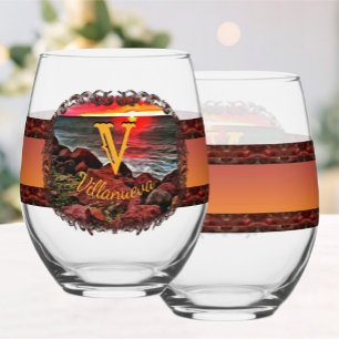 Verre À Vin Sans Pied Banderas Rocky Sunset 914