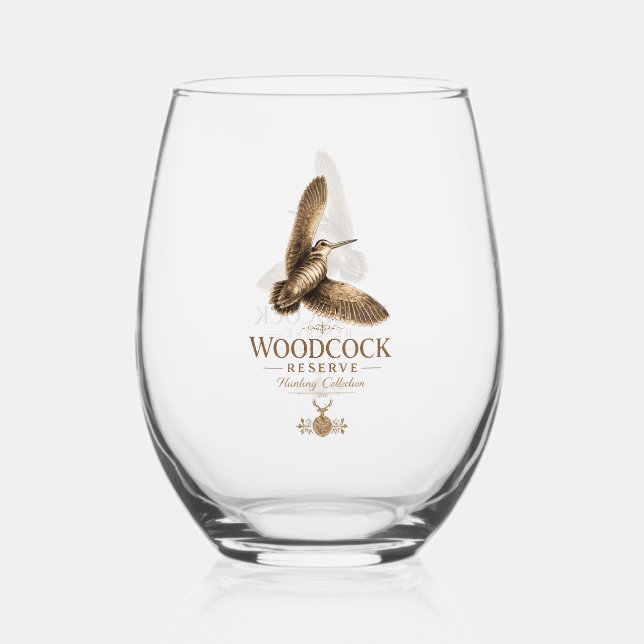 Verre À Vin Sans Pied Bécasse  (Recto)