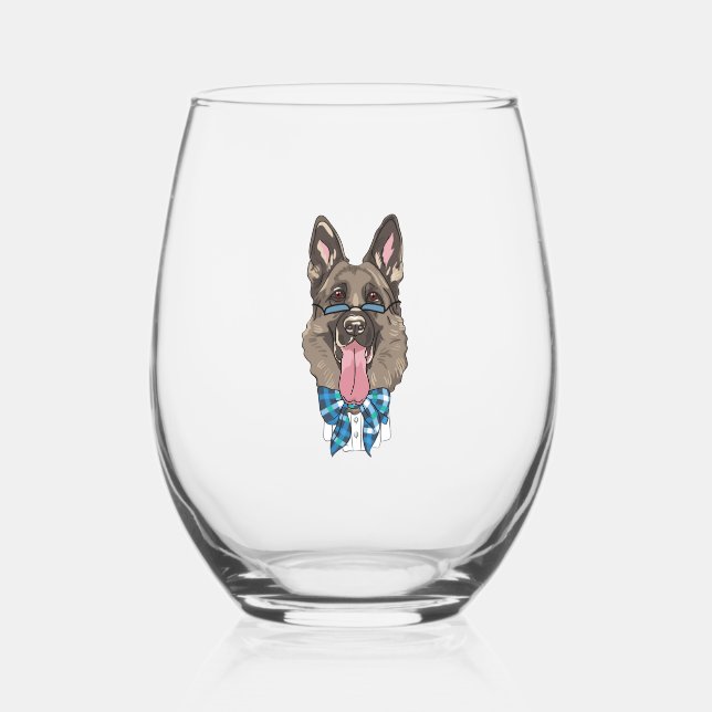 Verre À Vin Sans Pied Berger allemand (Recto)