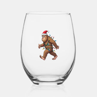Verre À Vin Sans Pied Bigfoot Santa Christmas Tree Lights Xmas Boys Men 