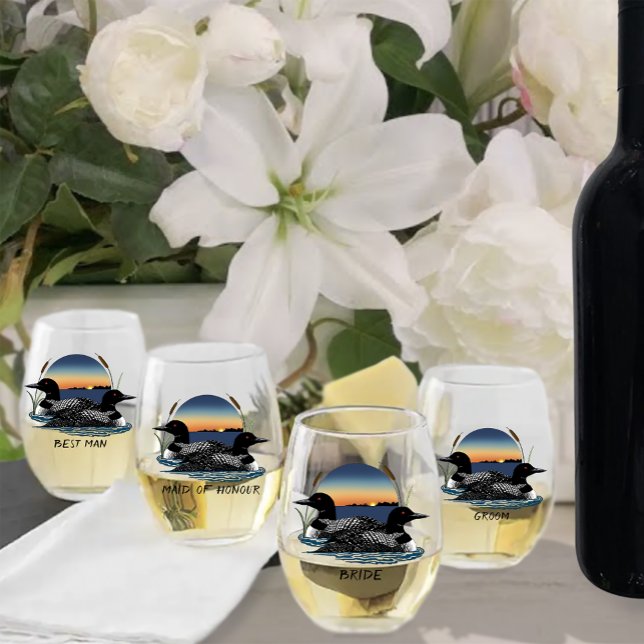 Verre À Vin Sans Pied Bleu couché de soleil (Créateur téléchargé)