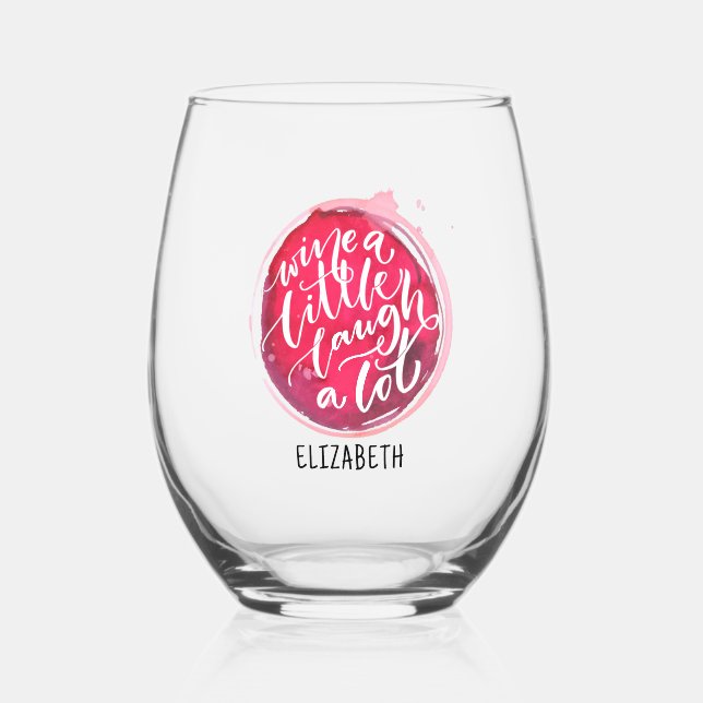 Verre À Vin Sans Pied Boire un peu (Recto)
