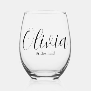 Verre À Vin Sans Pied Bois de Bridesmaid