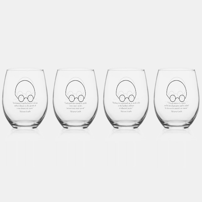 Verre À Vin Sans Pied Boissons et conversation (Recto)