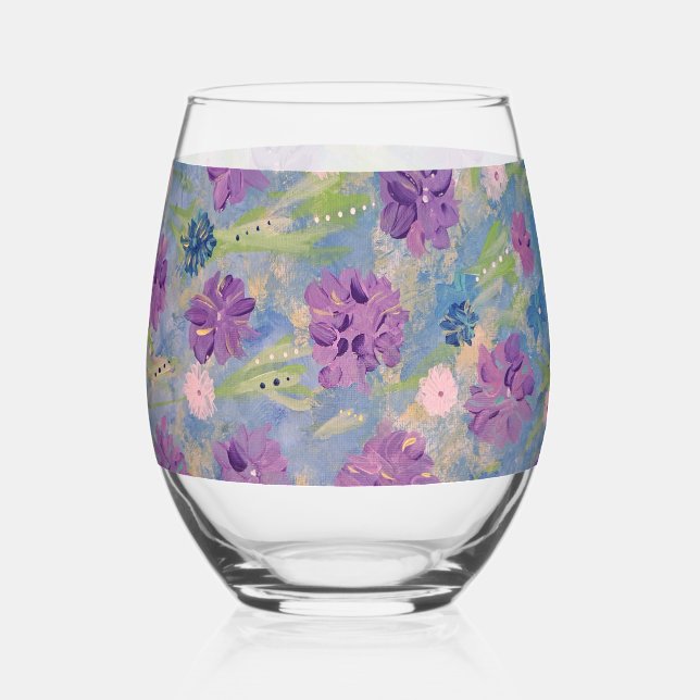 Verre À Vin Sans Pied Bouquet Spring (Recto)