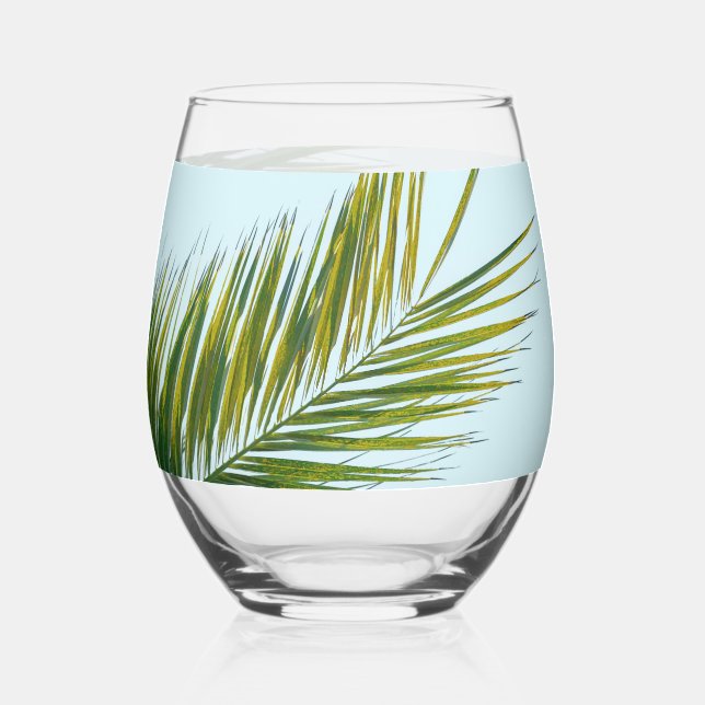 Verre À Vin Sans Pied Branche de palmier (Recto)