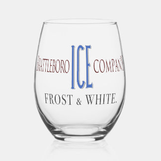 Verre À Vin Sans Pied Brattleboro Ice Company Glass