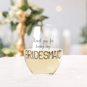 Verre À Vin Sans Pied Bridesmaid Merci