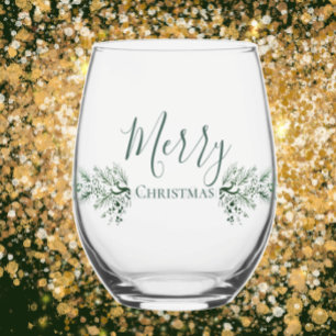 Verre À Vin Sans Pied Cadeau de Noël personnalisé moderne unique pin