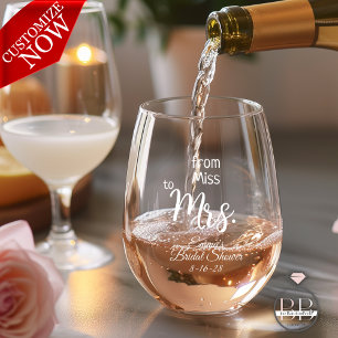 Verre À Vin Sans Pied Cadeau de vin pour enterrement de vie de jeune fil