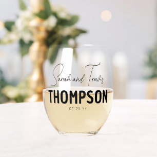 Verre À Vin Sans Pied Cadeau sur mesure Élégant Nouvelles mauvaises herb