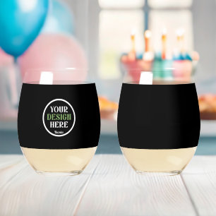 Verre À Vin Sans Pied Cadeaux de mariage personnalisés, élégants, classi