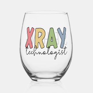 Verre À Vin Sans Pied Cadeaux personnalisés de technologue en radiologie