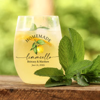 Calligraphie Aquarelle Citron Limoncello fait mais