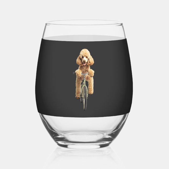 Verre À Vin Sans Pied Caniche  (Recto)
