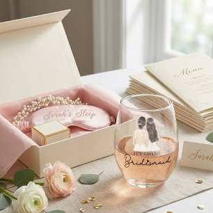 Verre À Vin Sans Pied C'est cadeau de chandelle demoiselle d'honneur Cad