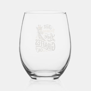 Verre À Vin Sans Pied Chemise de conception de typographie vintage amate
