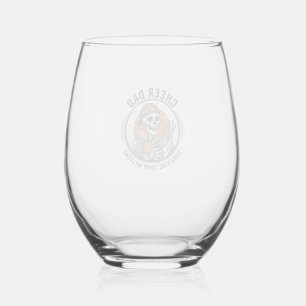 Verre À Vin Sans Pied Chemise de squelette de week-end de comp survivant