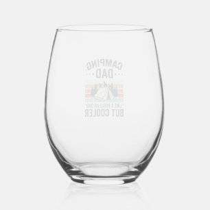 Verre À Vin Sans Pied Chemise vectorielle extérieure rétro vintage Papa