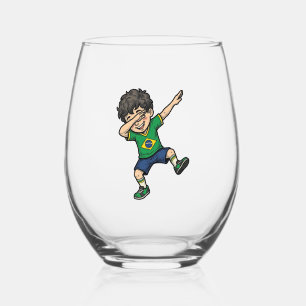 Verre À Vin Sans Pied Chemise vectorielle vintage de garçon de dab de fo
