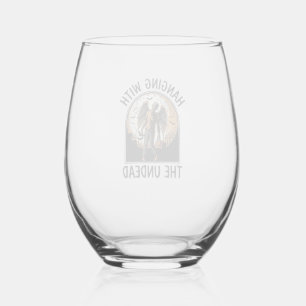 Verre À Vin Sans Pied Chemise Zombie Chill Graphique Halloween Vintage_1