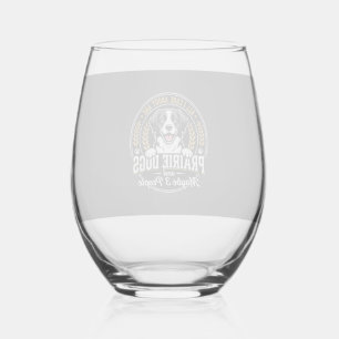 Verre À Vin Sans Pied Chiens de Prairie Peut-être 3 Personnes Design