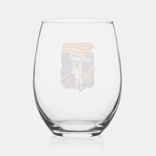 Verre À Vin Sans Pied Chihuahua hurlant Chien hurle Pont_1