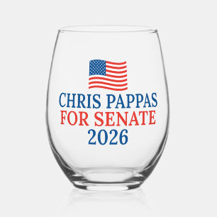 Verre À Vin Sans Pied Chris Pappas pour le Sénat Élection 2026 Parti