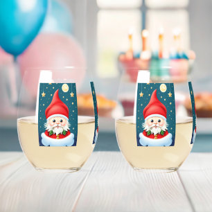 Verre À Vin Sans Pied Christmas Elf