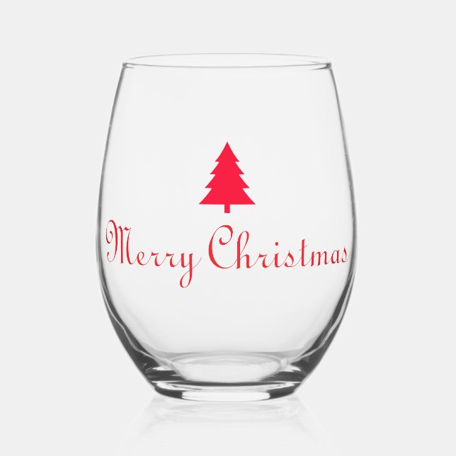 Verre À Vin Sans Pied Christmas glass (Verso)