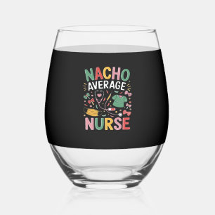 Verre À Vin Sans Pied Cinco De Mayo Coquette Bow Nacho Moyenne Infirmièr