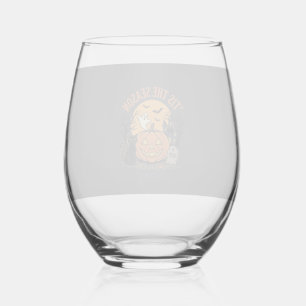 Verre À Vin Sans Pied Citrouille drôle de conception de jeu de mots Hall