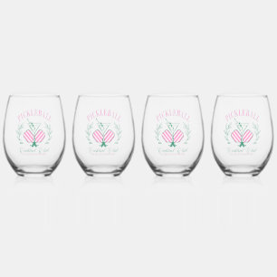 Verre À Vin Sans Pied Club Cocktail Pickleball