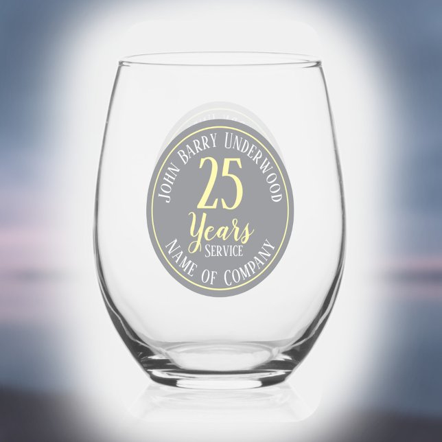 Verre À Vin Sans Pied Compagnie commémorative de 25 ans (Créateur téléchargé)
