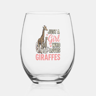 Verre À Vin Sans Pied Conception de chemise à gravure vintage pour fille