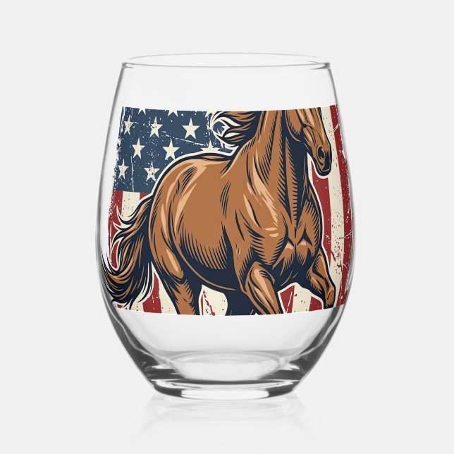 Verre À Vin Sans Pied Conception de chemise vectorielle de drapeau de ch (Recto)