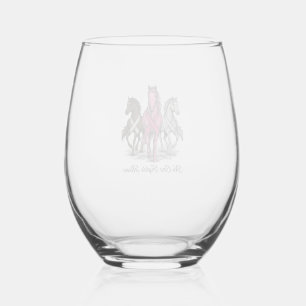 Verre À Vin Sans Pied Conception de chemise vectorielle de soutien contr