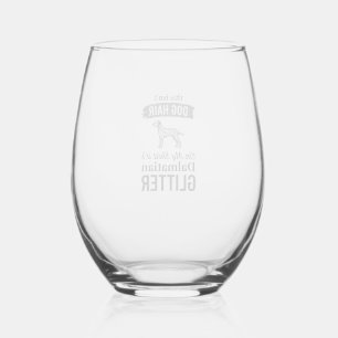 Verre À Vin Sans Pied Conception de citation de cheveux de chien drôle d