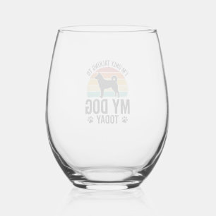 Verre À Vin Sans Pied Conception de citation de coucher de soleil vintag