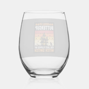 Verre À Vin Sans Pied Conception de commutateur de sorcière Buckle Up Ha