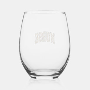 Verre À Vin Sans Pied Conception de maillot universitaire d'infirmière l